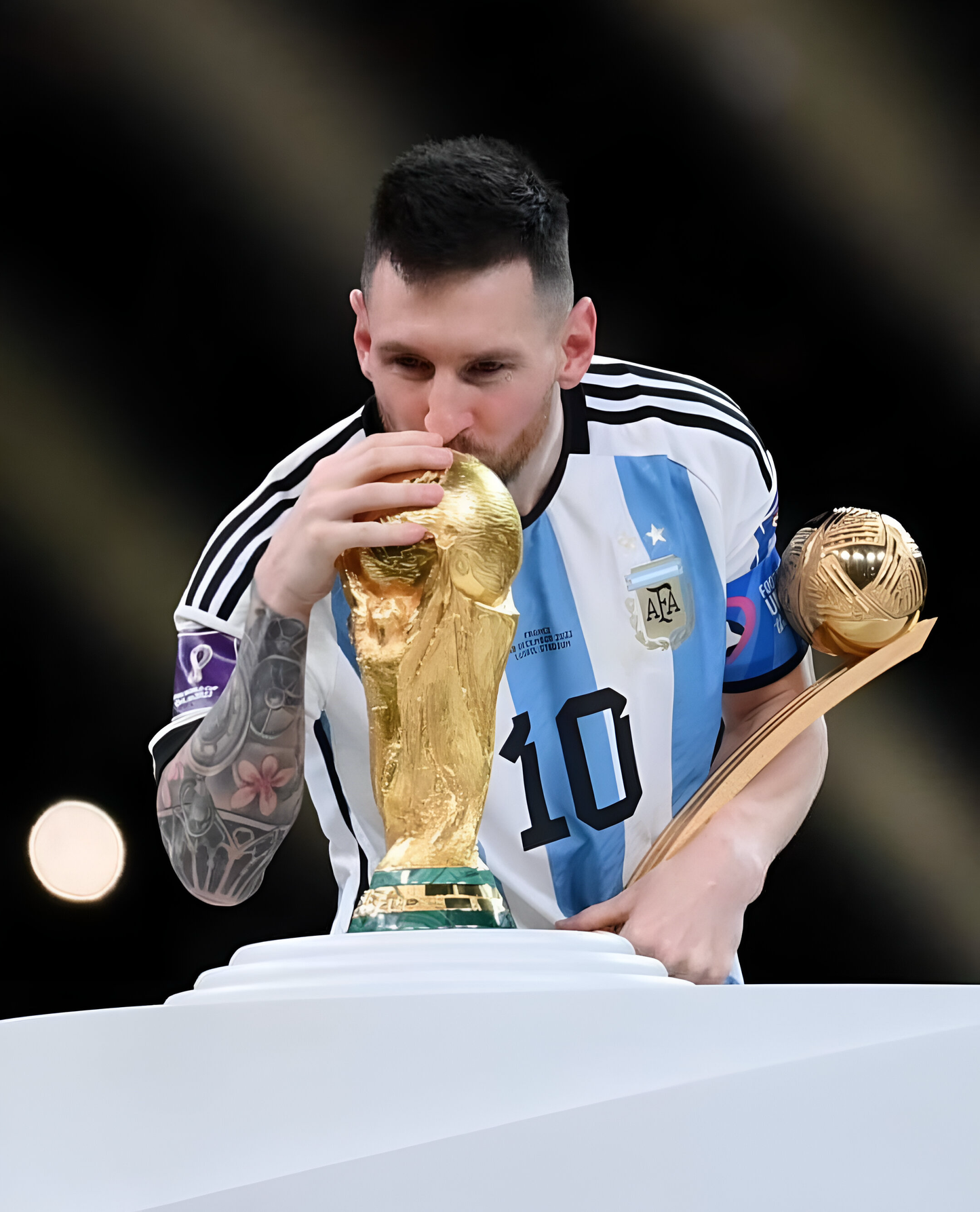 Leo Messi Argentina worldcup framed poster