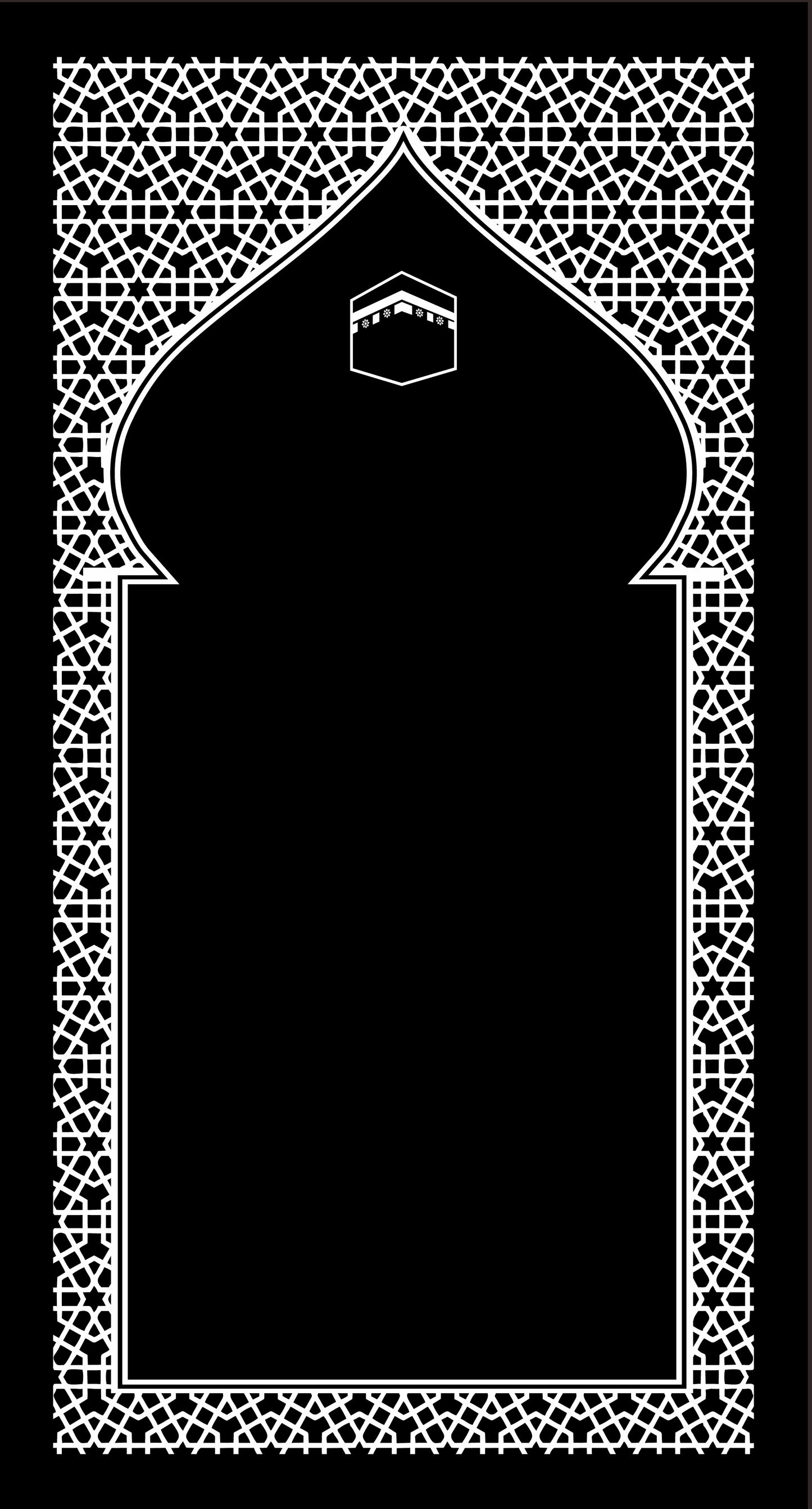 Makka Black Prayer mat