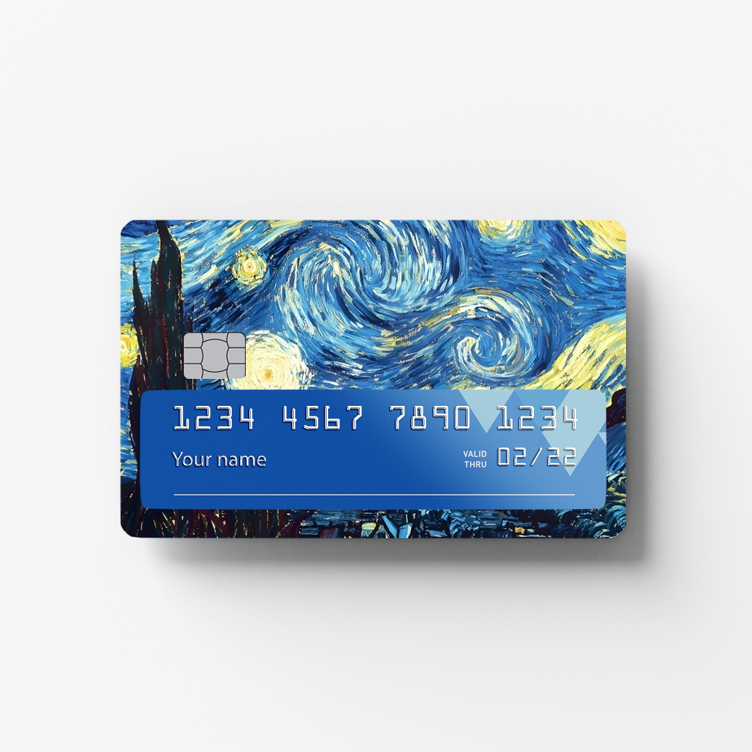 Starry Night Credit Card Sticker