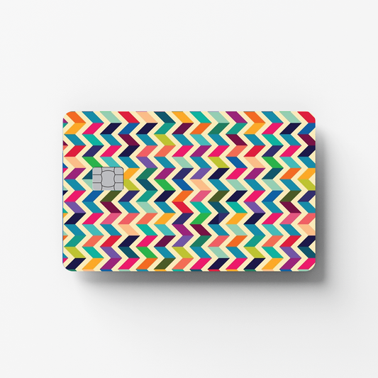 Colorful Strips Credit Card Sticker