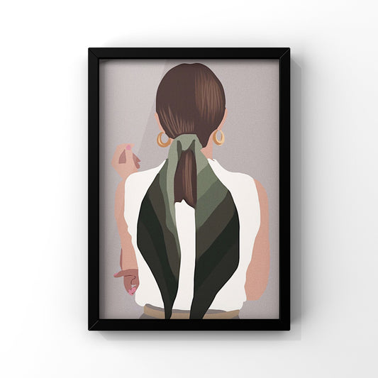 Effortless chic framed Poster