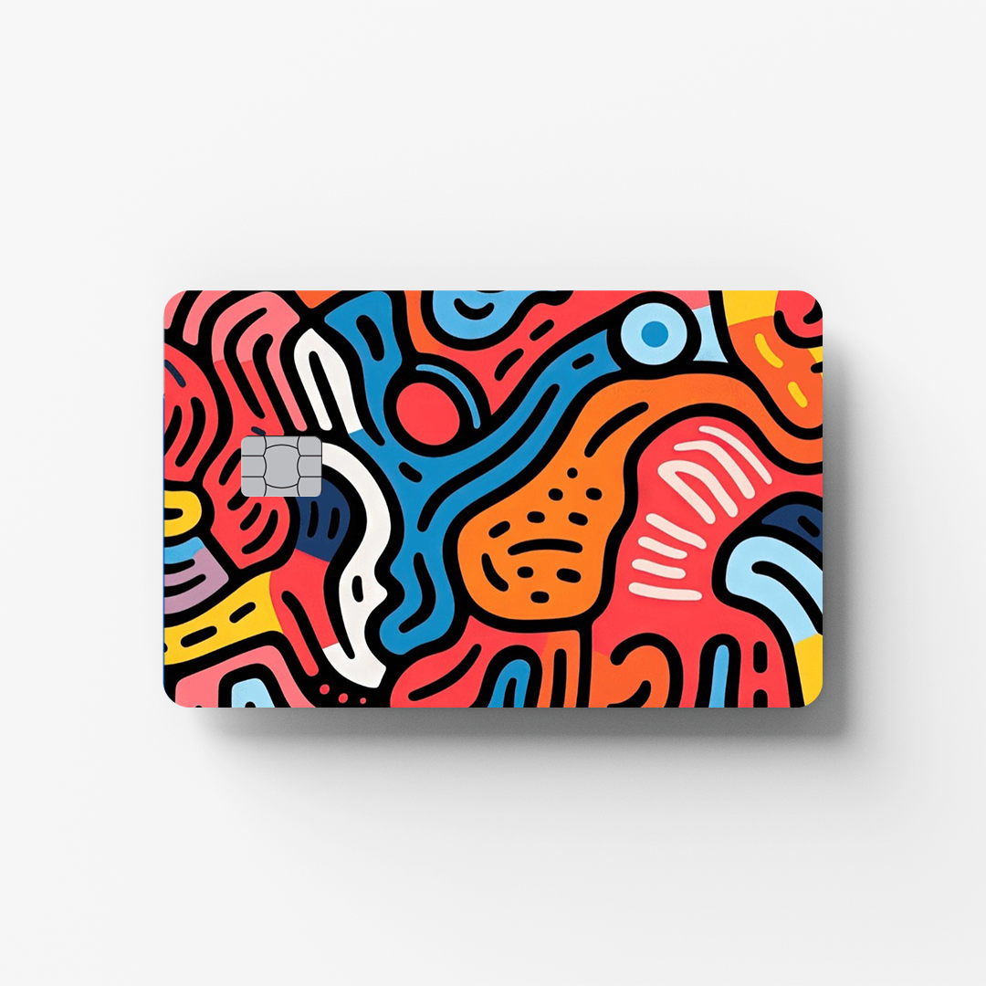 Color Maze Credit Card Sticker