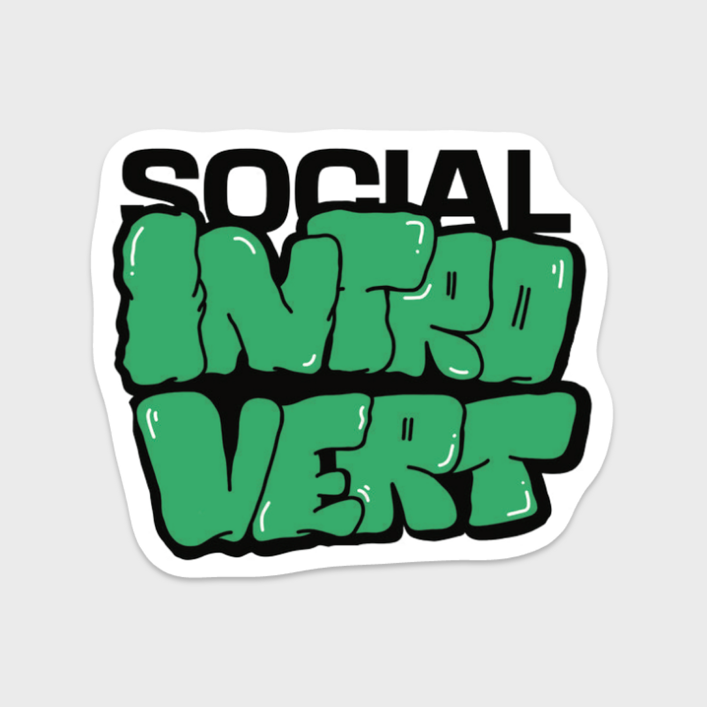 Introvert sticker