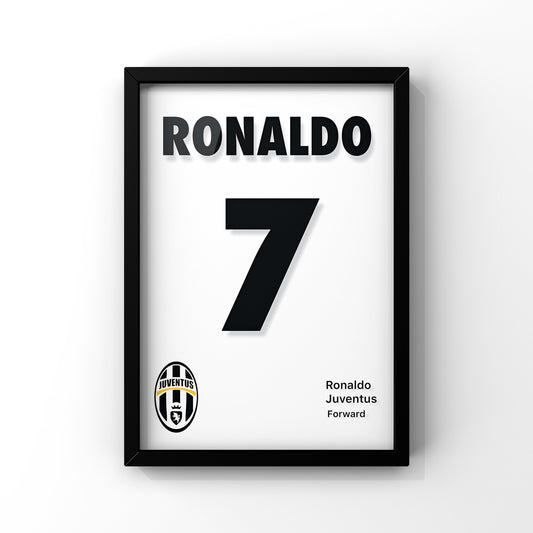 Ronaldo juventus framed Poster