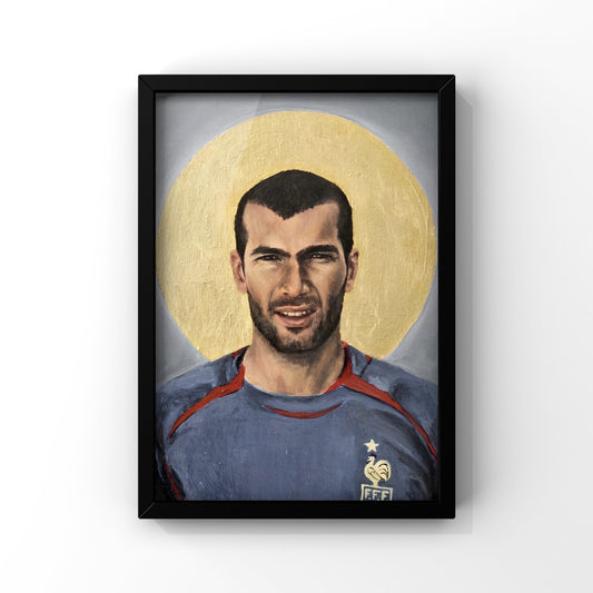 Zidan framed poster