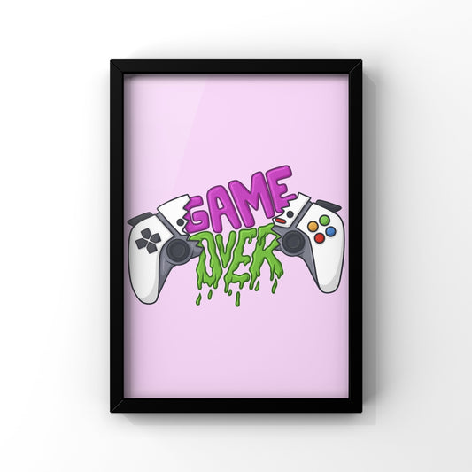 Broken Joystick framed Poster