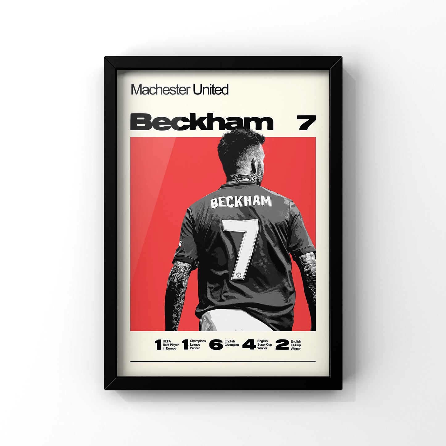 Beckham framed Poster