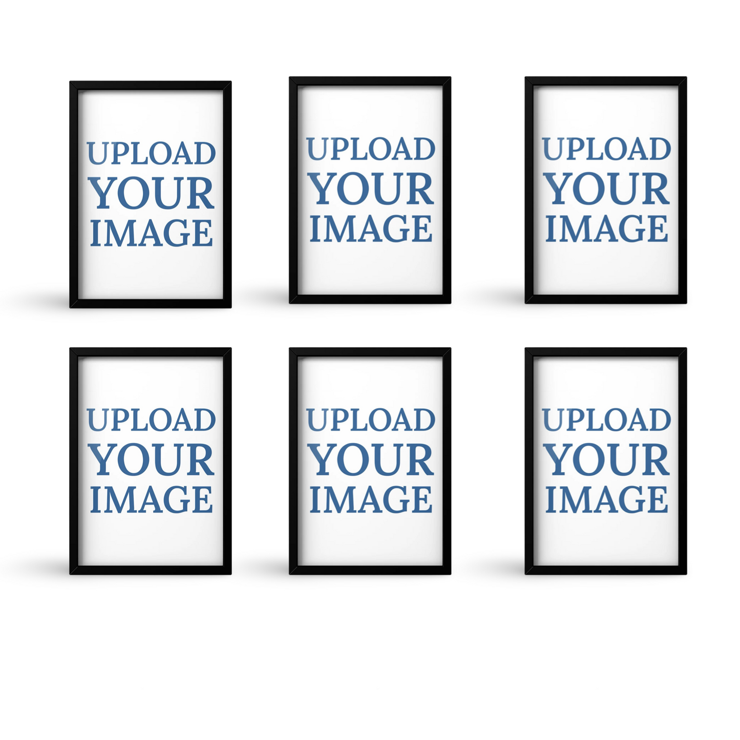 set of 6 customized framed posters
