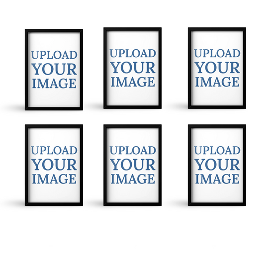 set of 6 customized framed posters