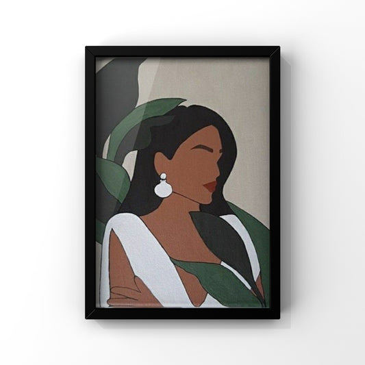 Serene beauty framed Poster