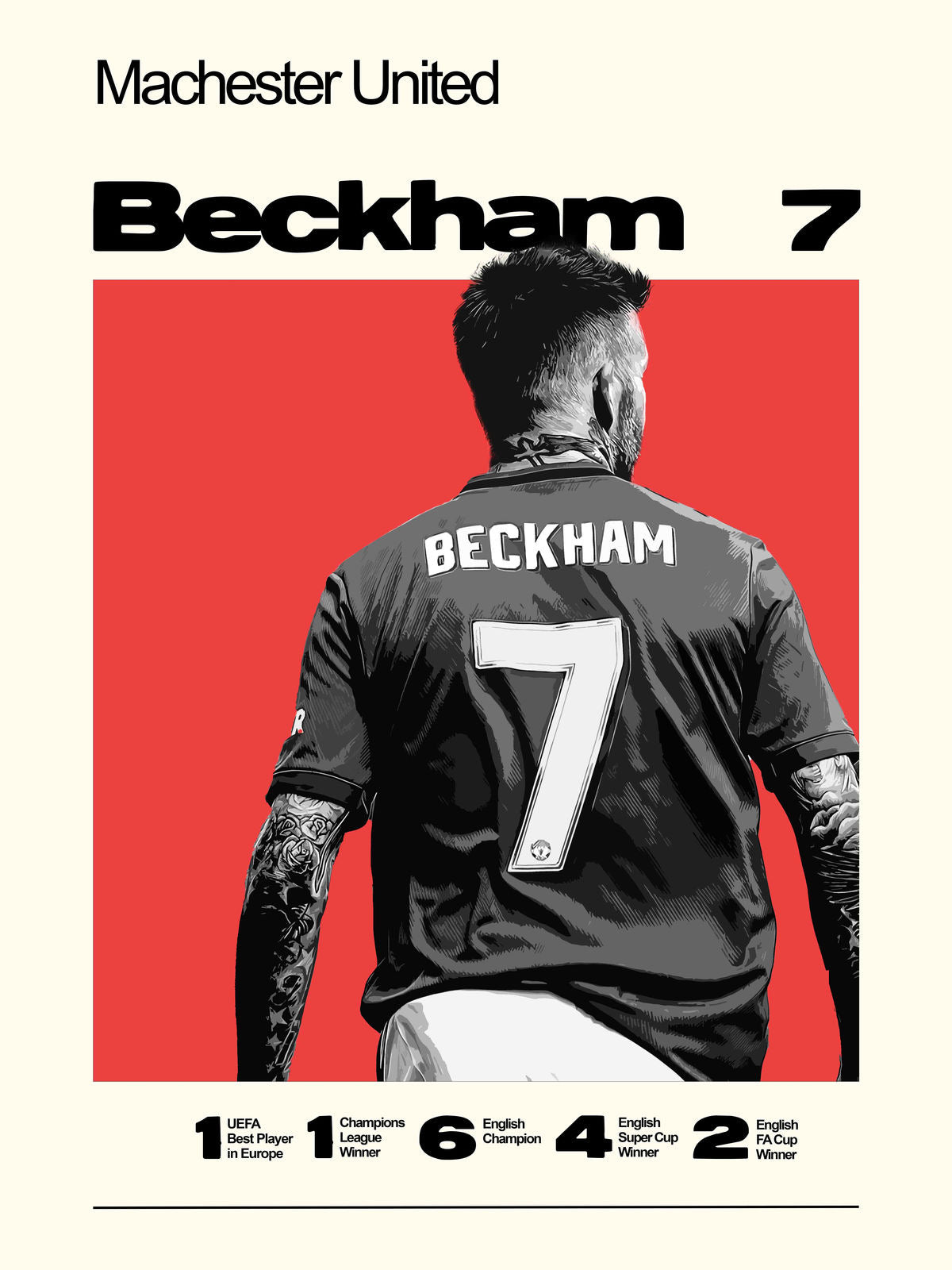 Beckham framed Poster