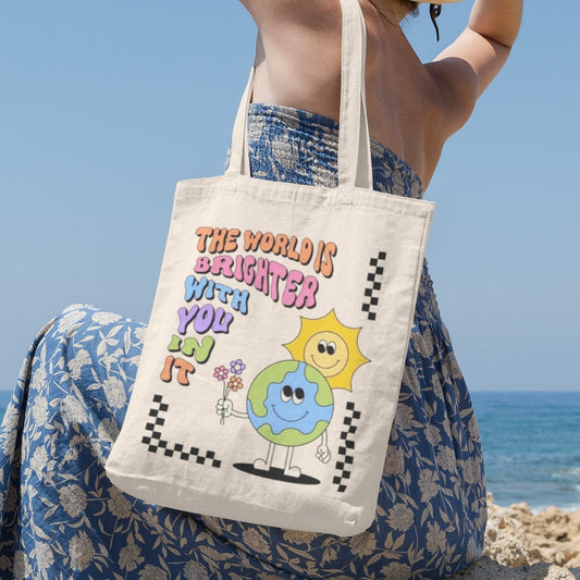 Bright World tote bag