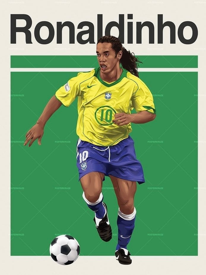 Ronaldinho framed Poster