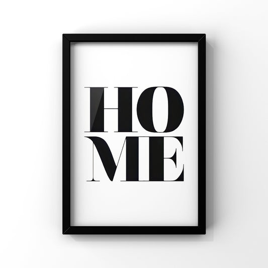 Home framed Poster