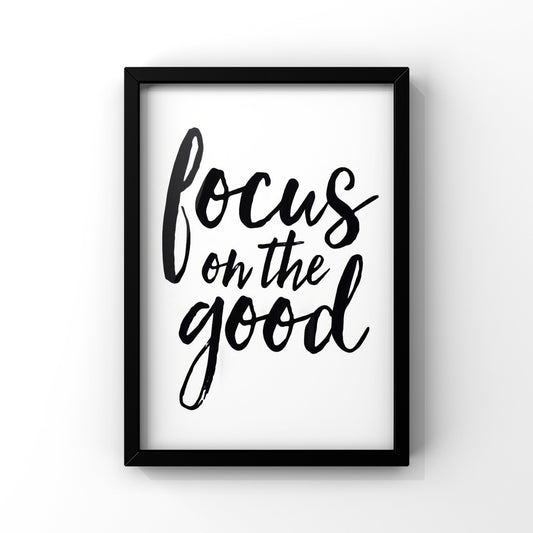 Focus framed Poster