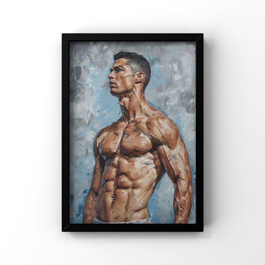 Ronaldo Art framed Poster