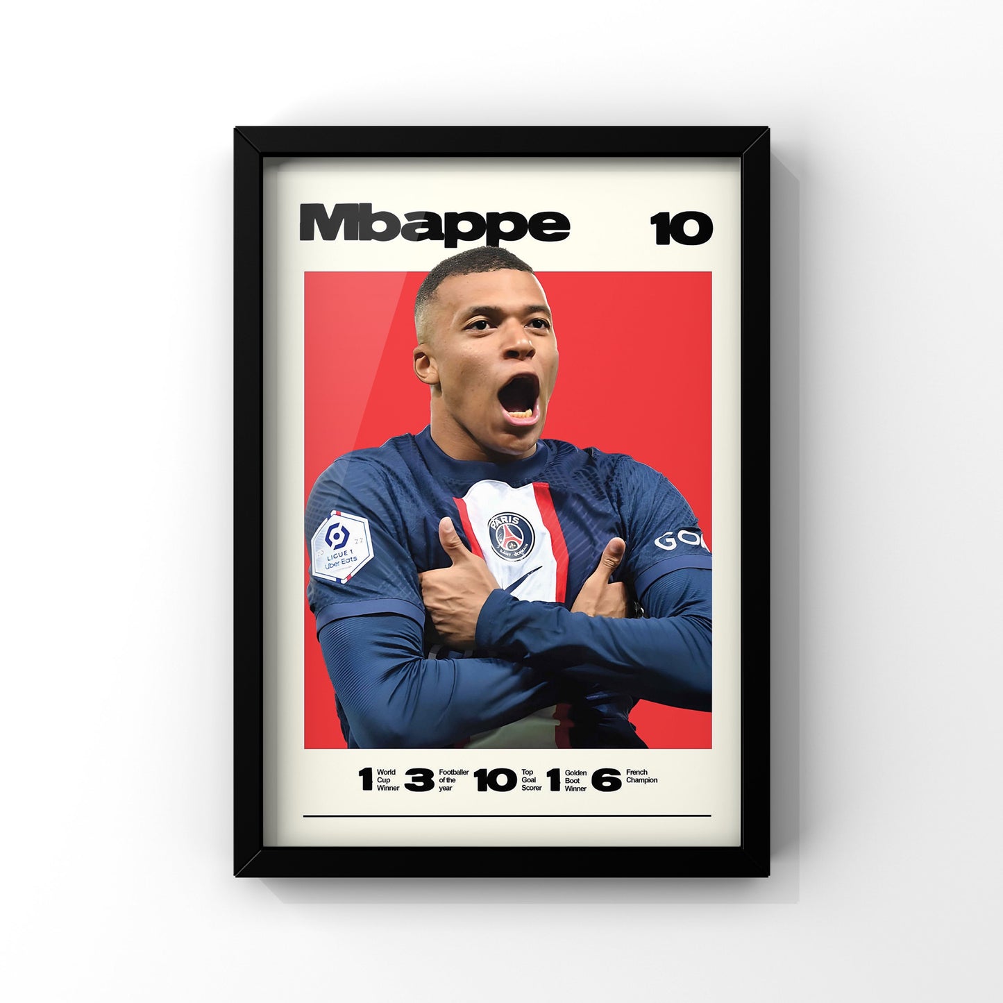 Mbappe framed Poster