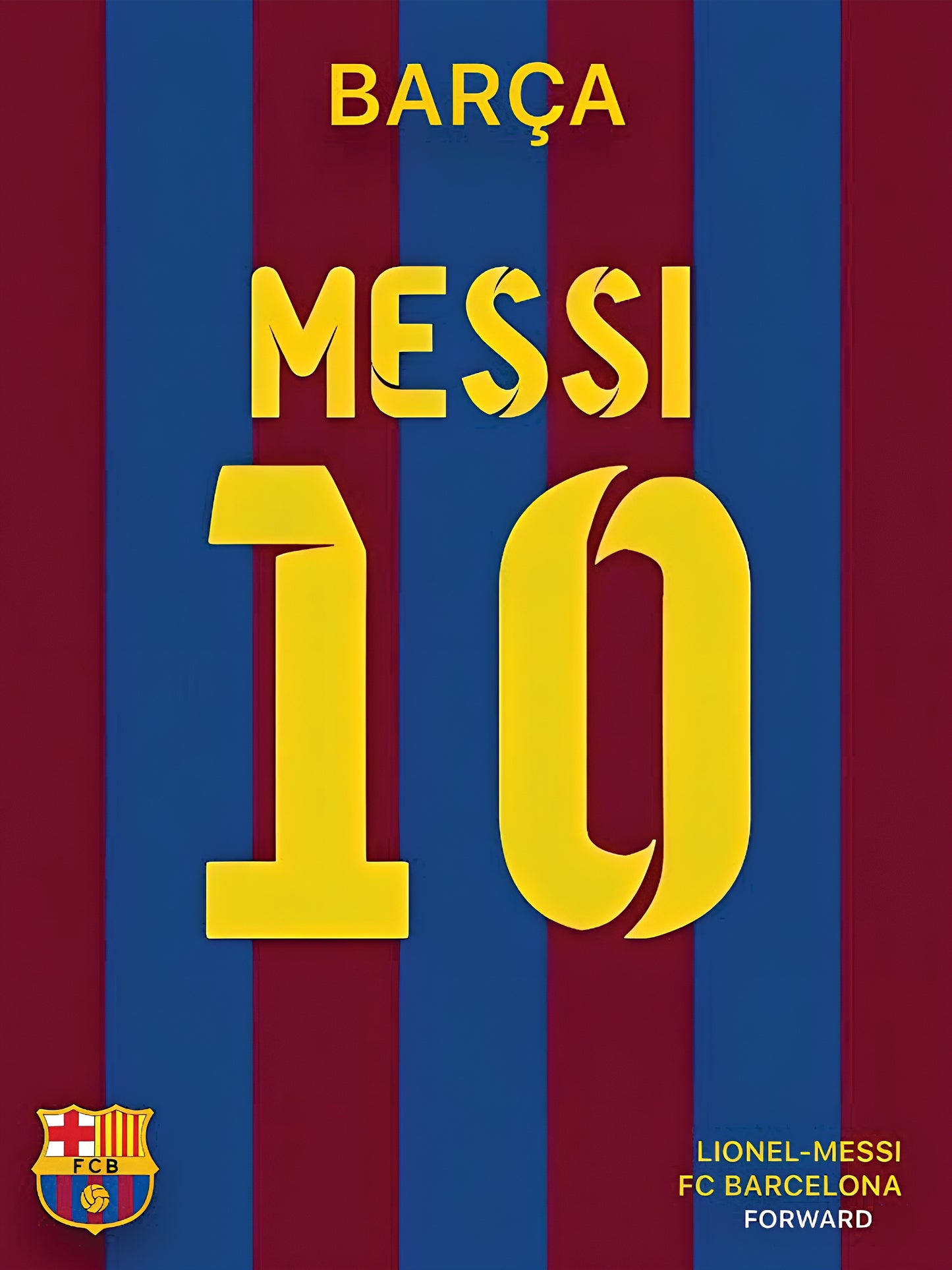 Messi Barcelona framed poster