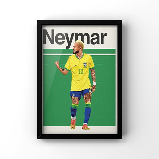 Neymar framed Poster