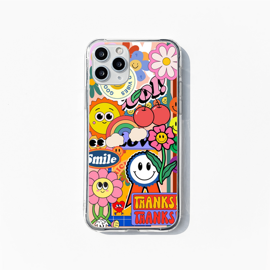 Retro happy vibes Phone Case