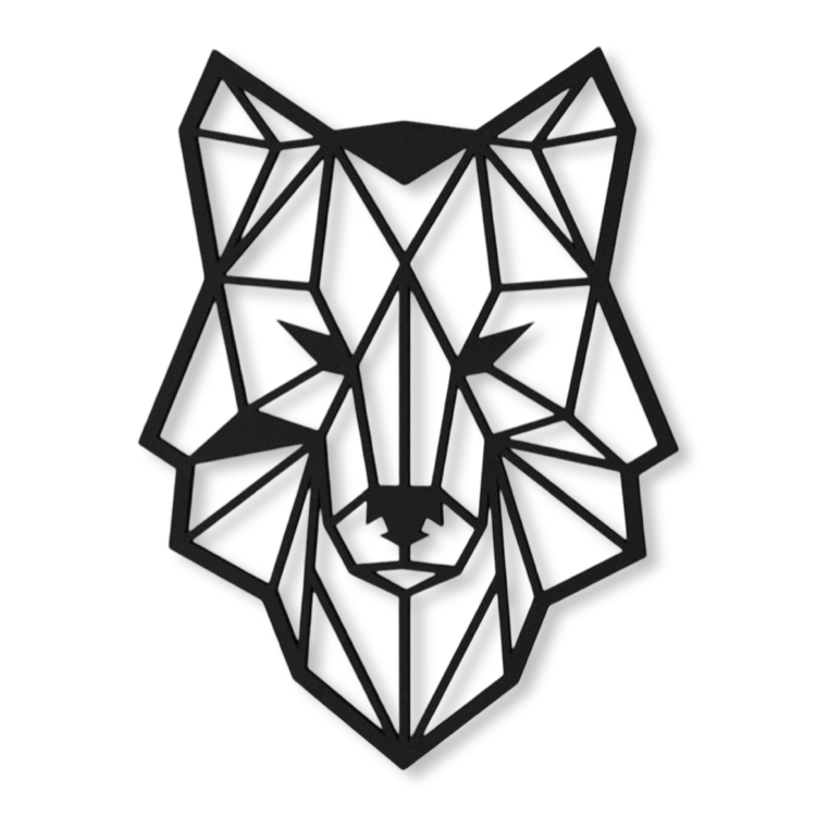 Wolf MDF Wall Art