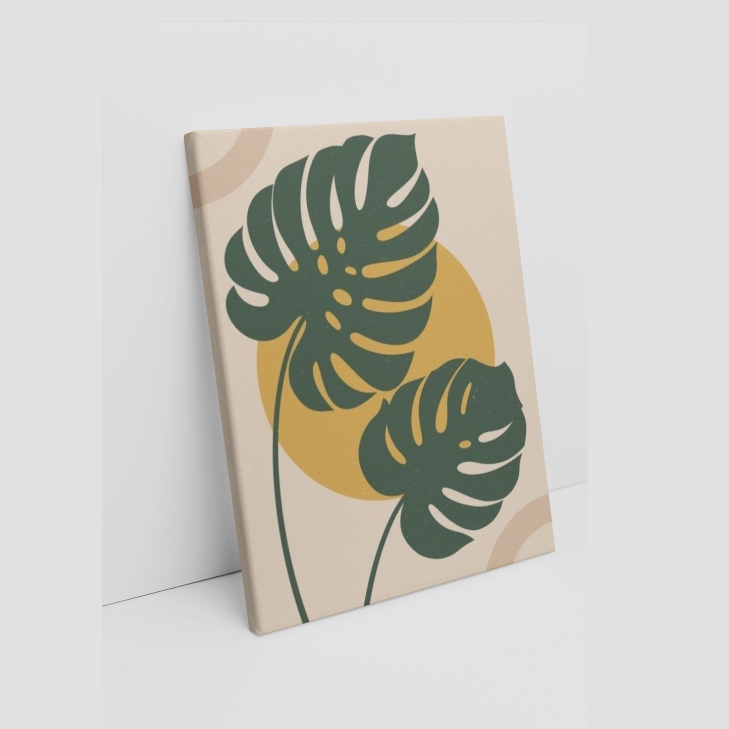 Boho leaves Art Printed Canvas