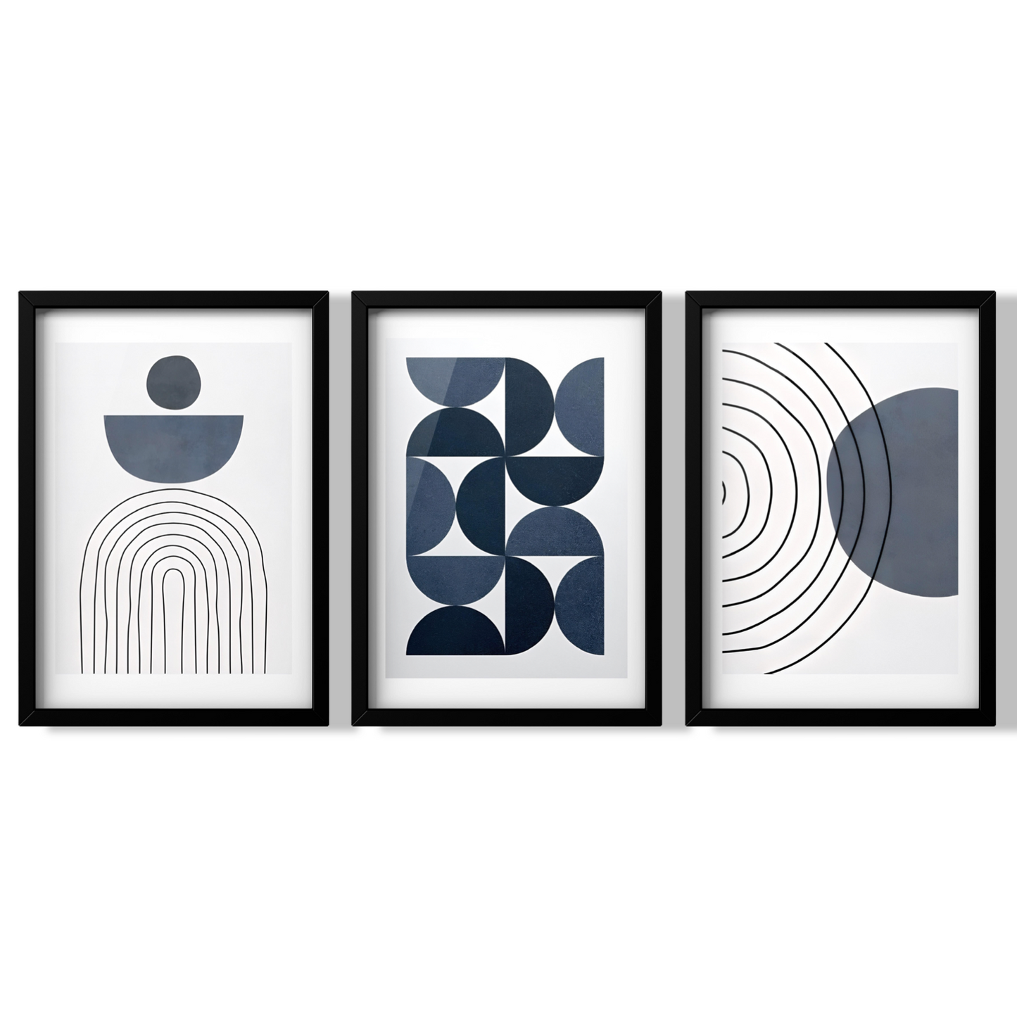 Midnight Geometrics set of 3