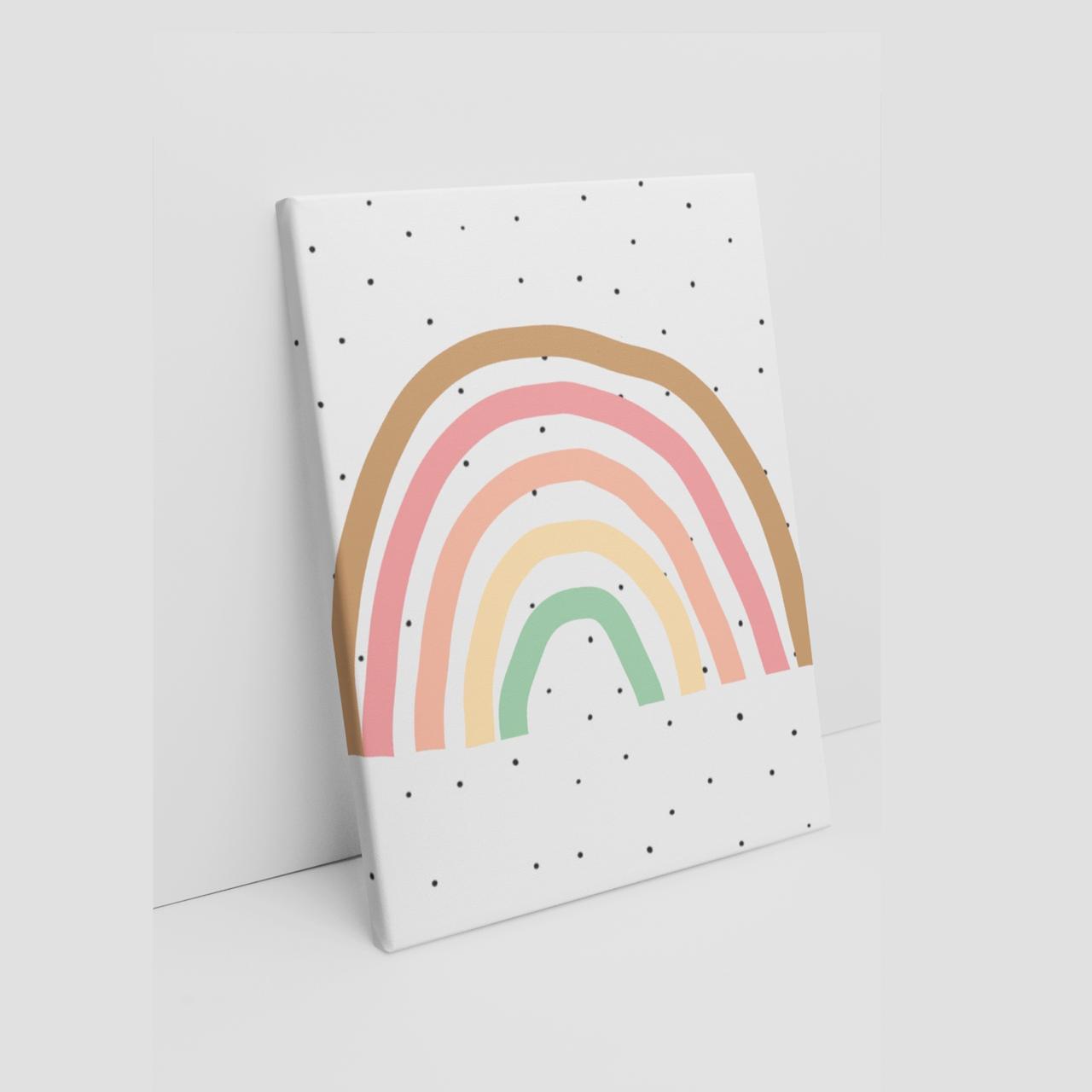 Rainbow dream Art Printed Canvas