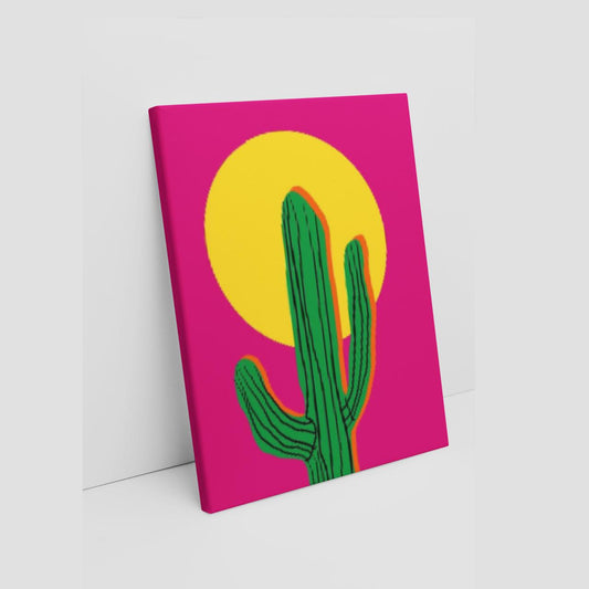 Desert bloom Art Printed Canvas