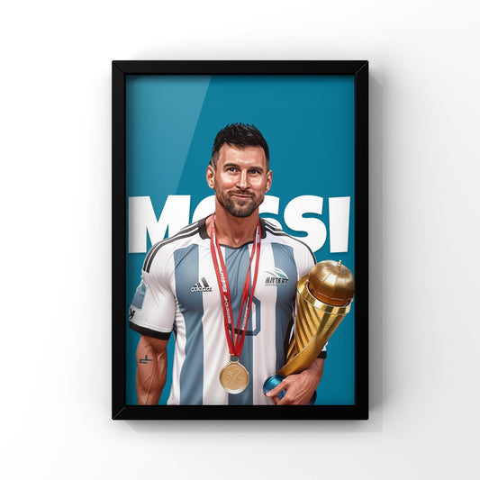 Messi Argentina framed poster