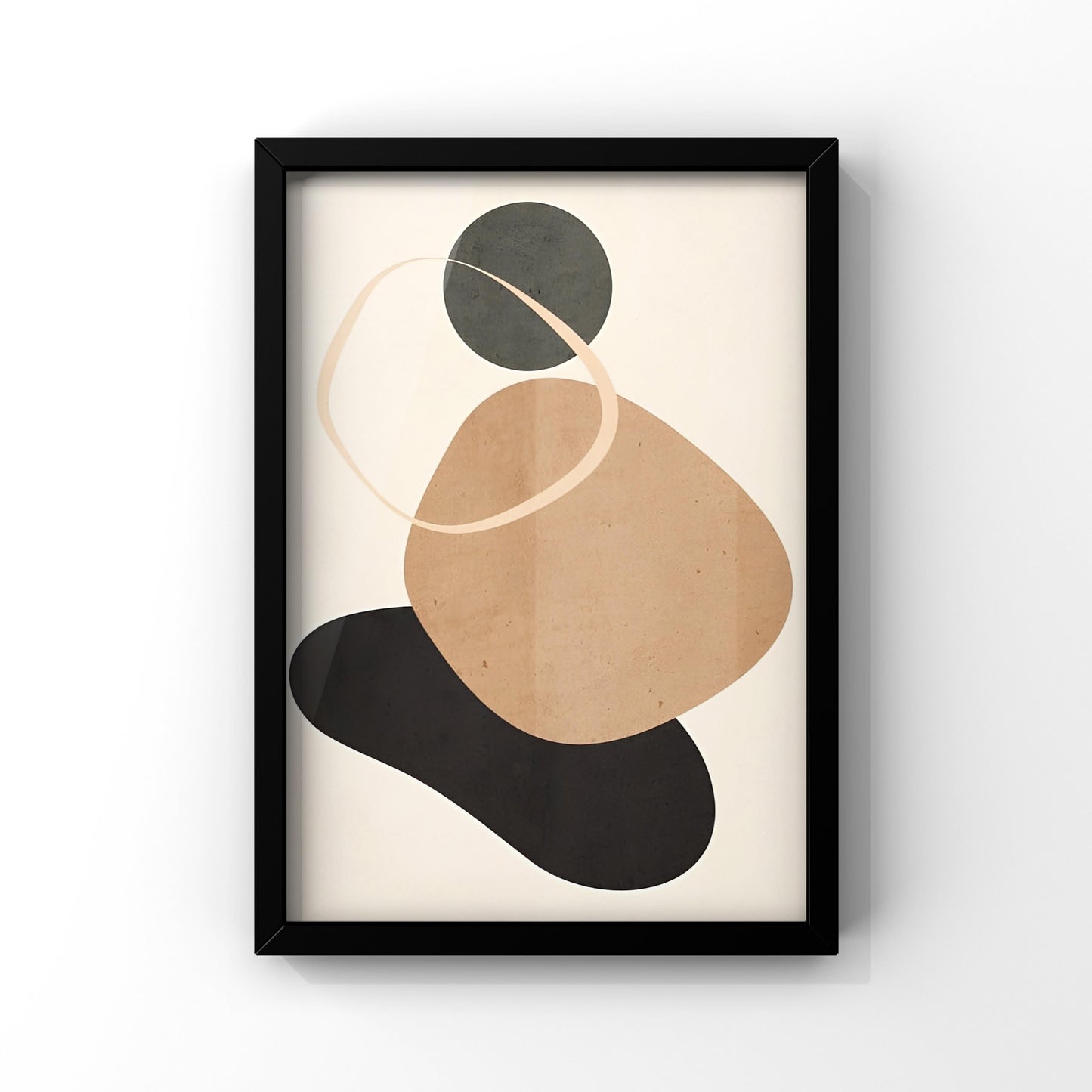 Abstract harmony Dark framed Poster