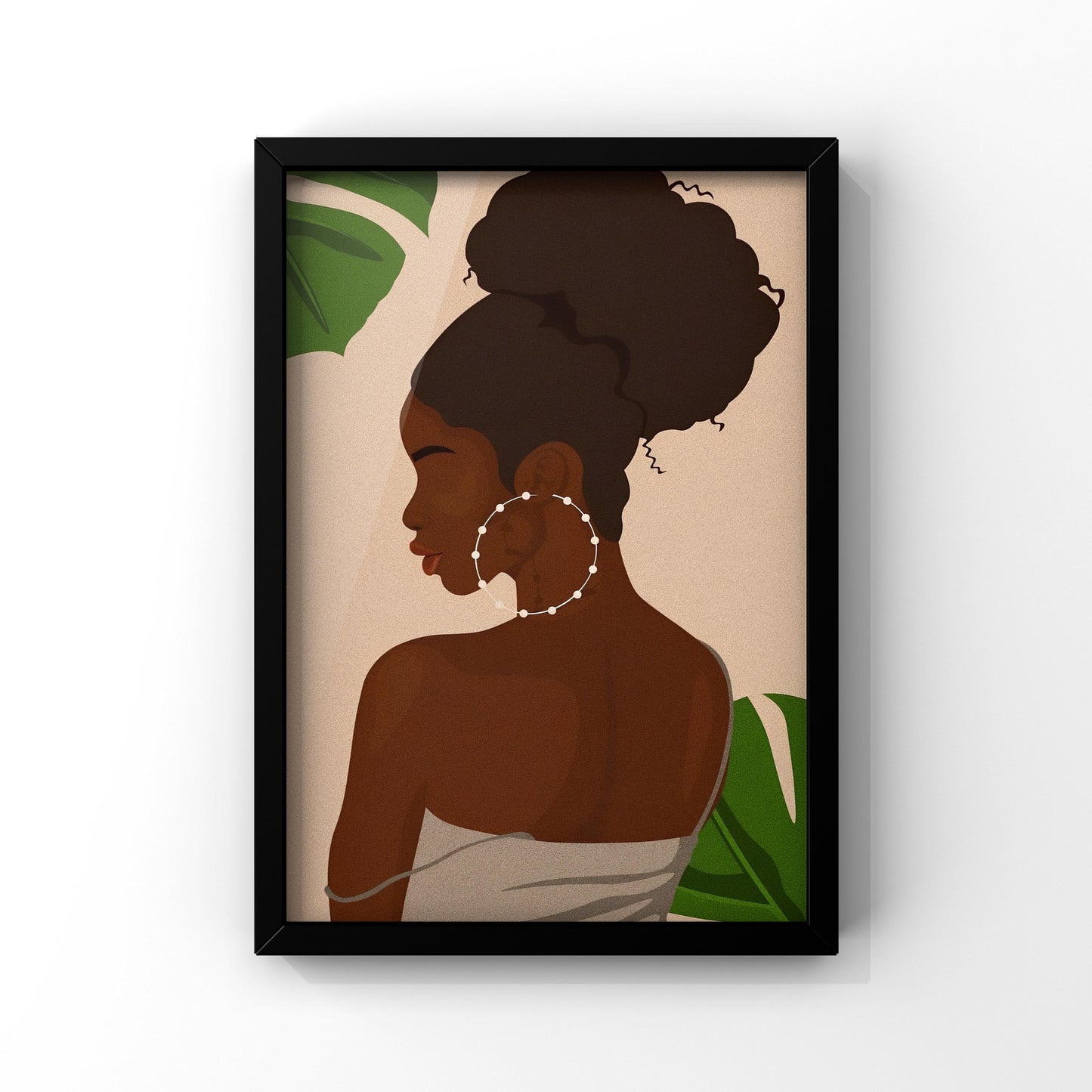 Melanin magic framed Poster