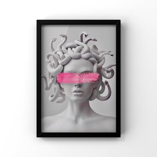 Medusa's Gaze framed Poster