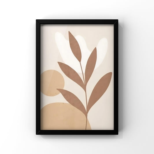 Earthy bloom framed Poster