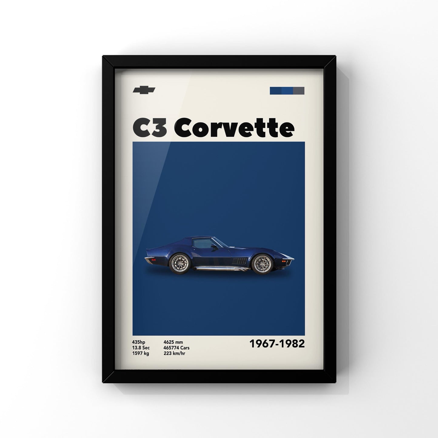 Corvette C3 framed Poster