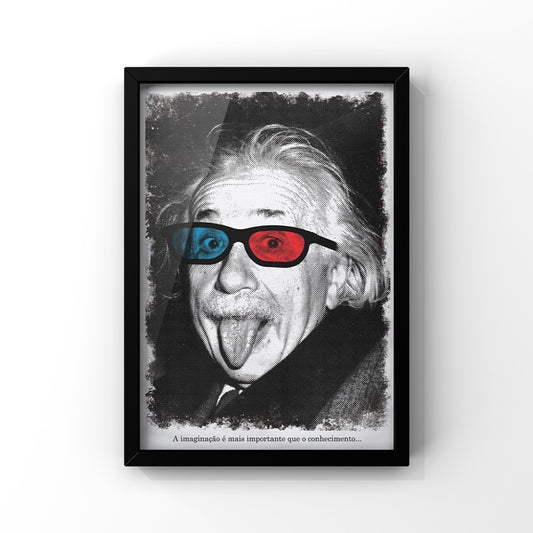 Einstein framed Poster