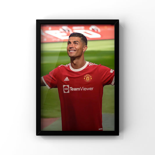 Cr7 Ronaldo ManUnited framed Poster