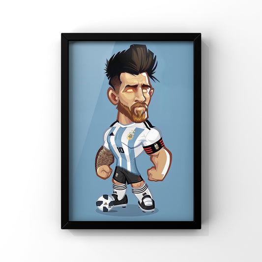 Messi Argentina Art framed poster