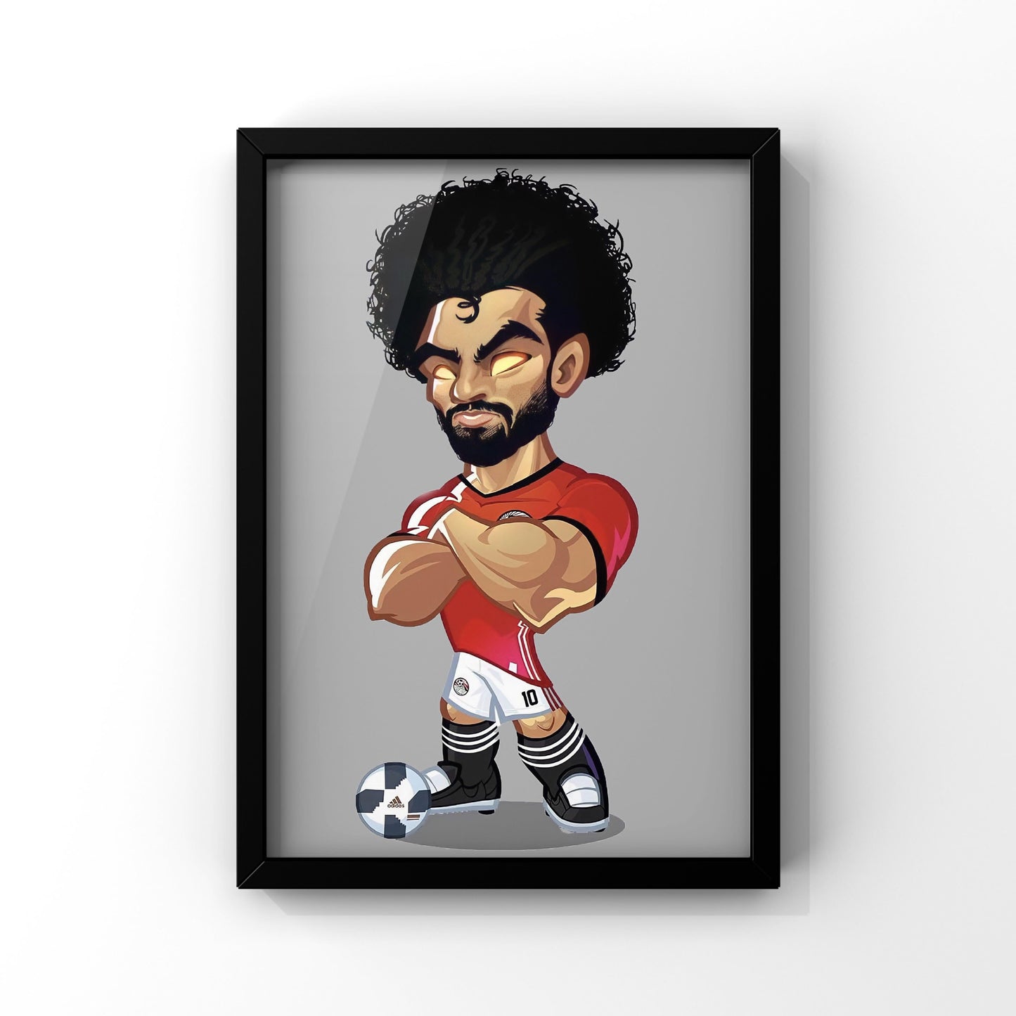 Mo salah Art framed poster