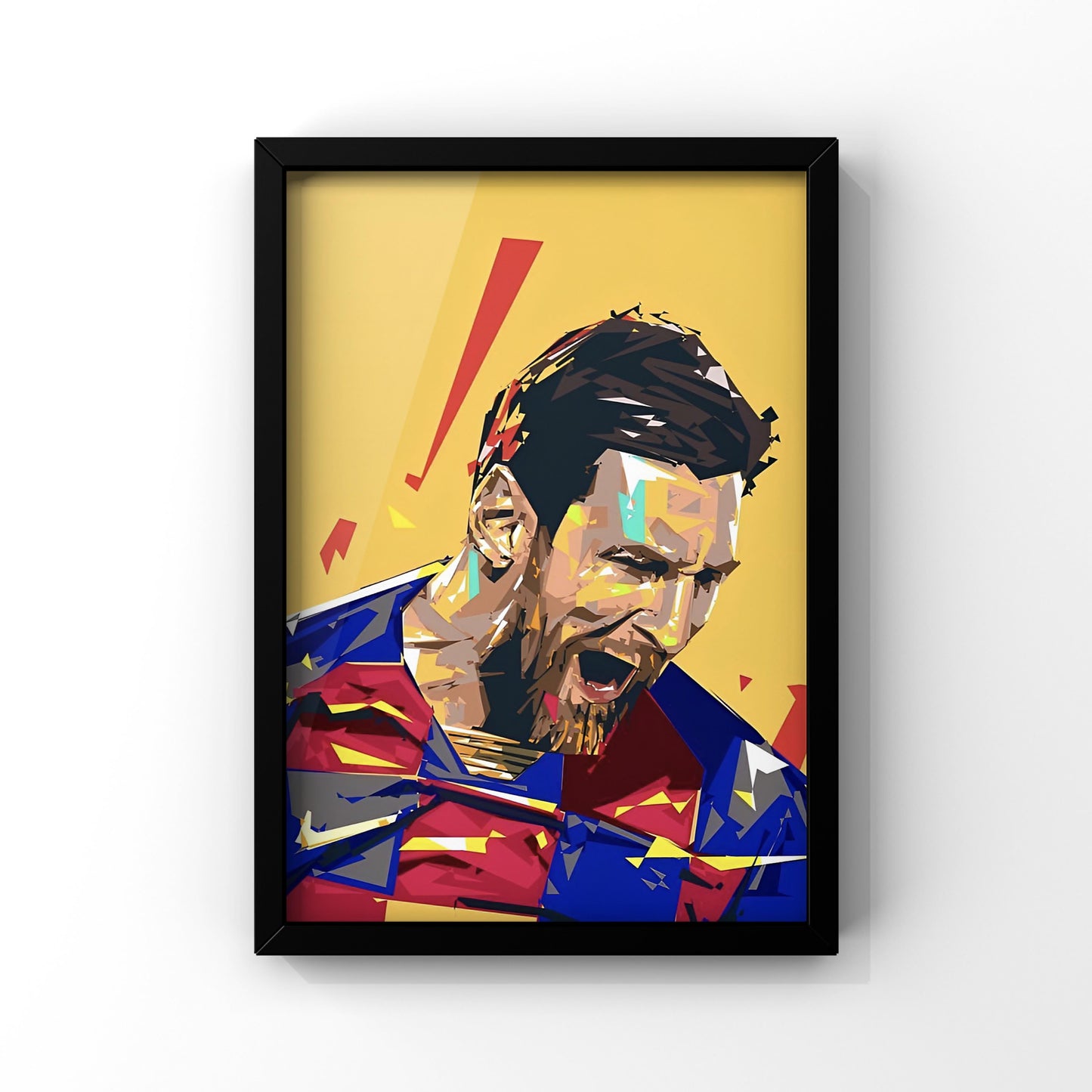 Messi Barcelona winner framed poster