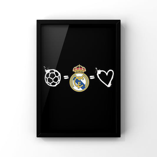 Real Madrid Love framed Poster