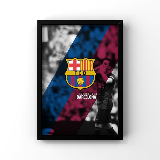 FC Barcelona Logo colors framed Poster