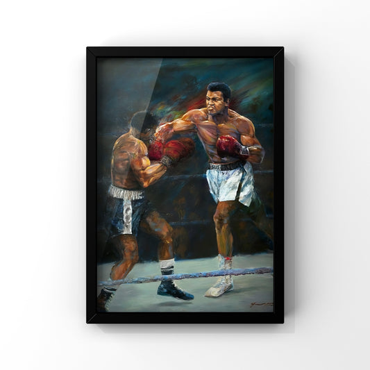 Mohamed Ali Boxing framed Poster