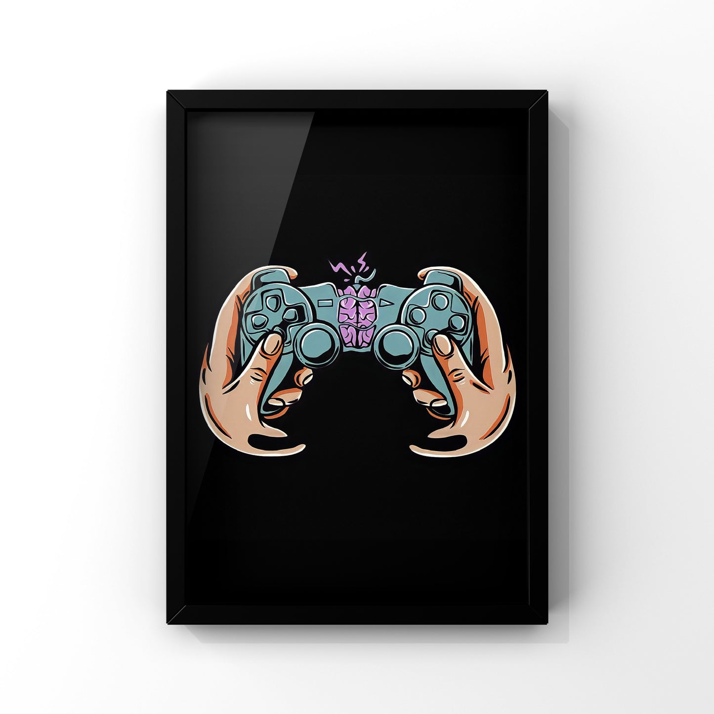 Joystick framed Poster