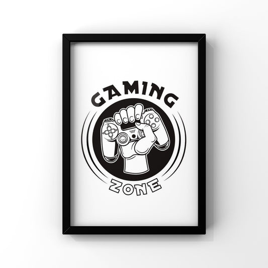 Gaming Joystick framed Poster