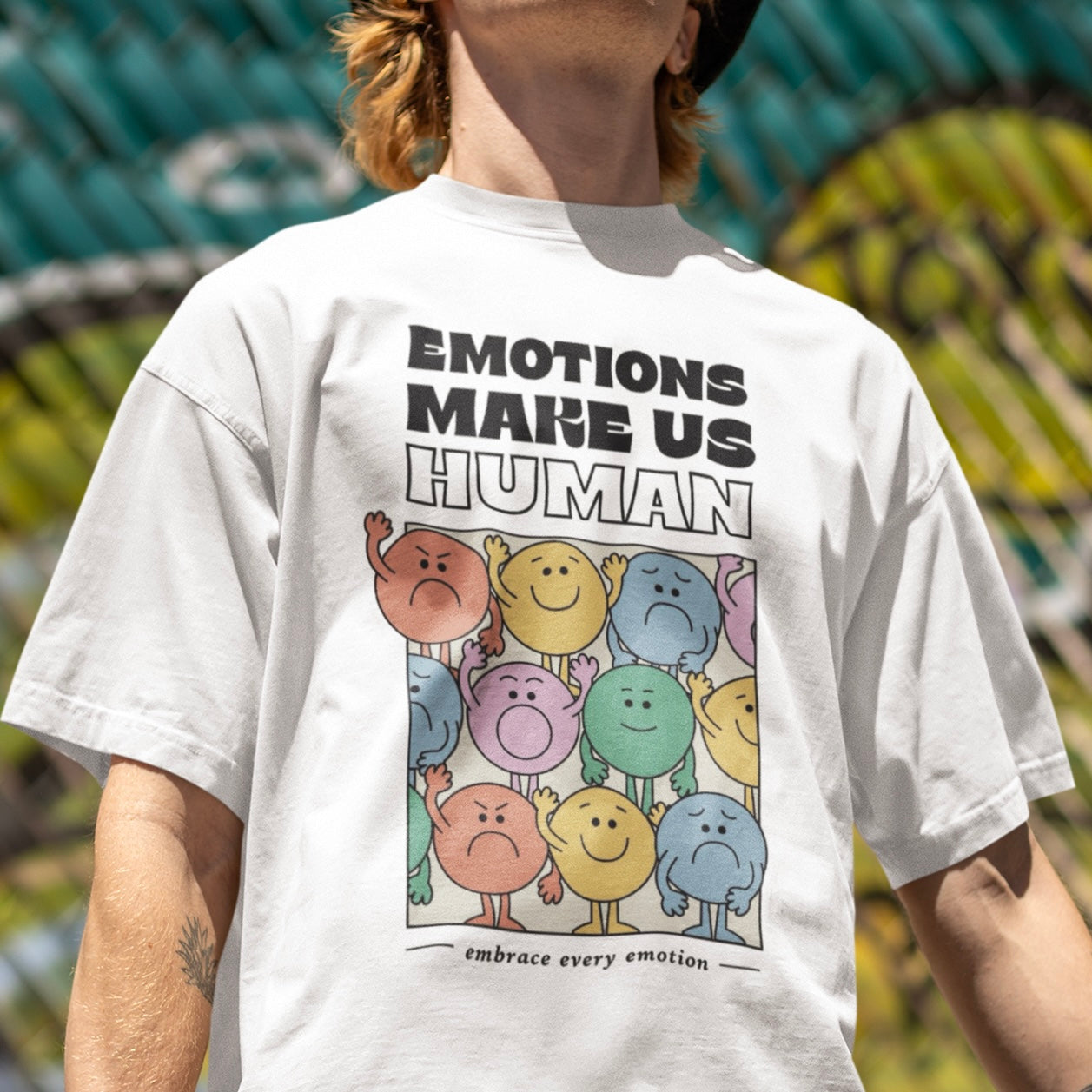 Emotions make us human Oversize T-shirt