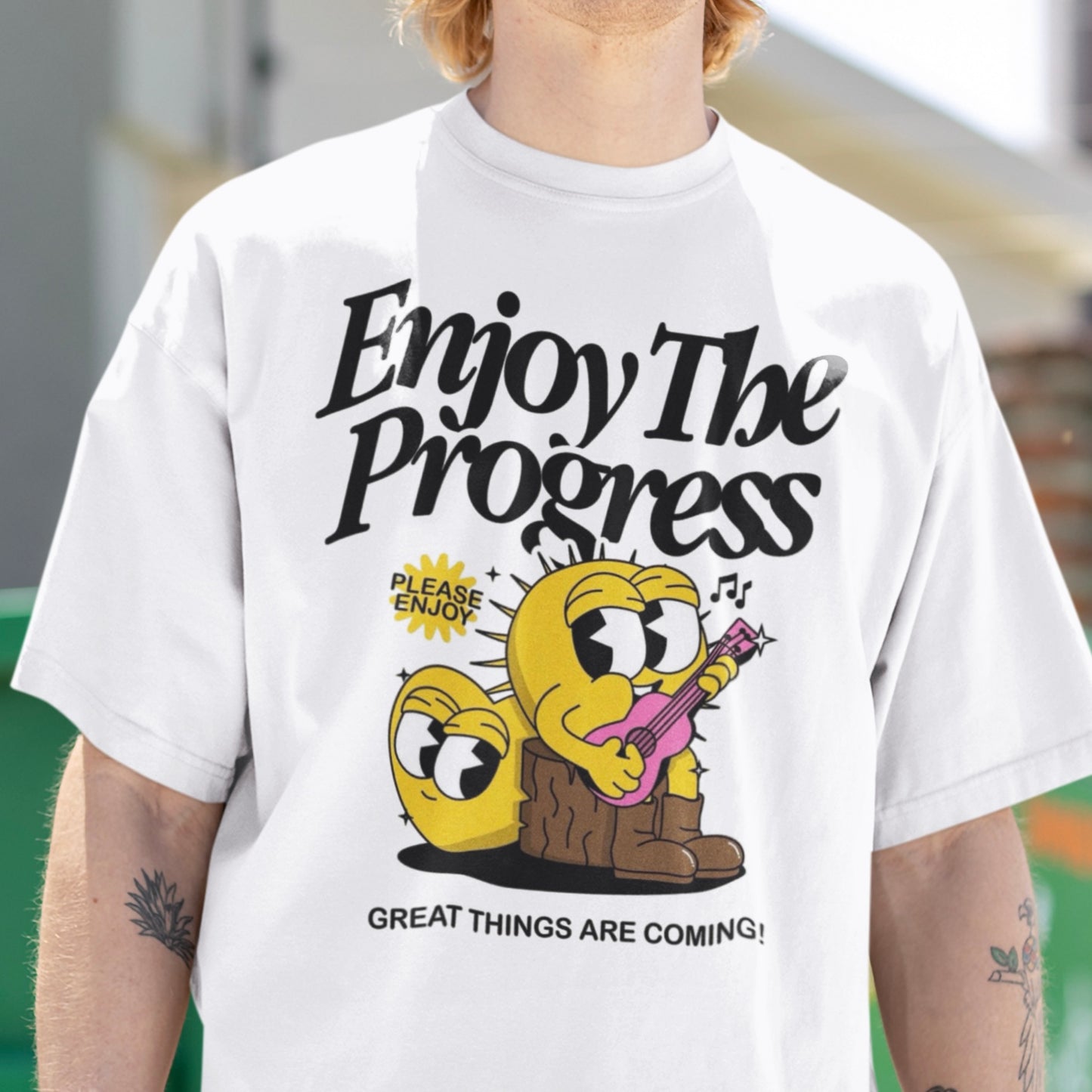 Enjoy the progress Oversize T-shirt