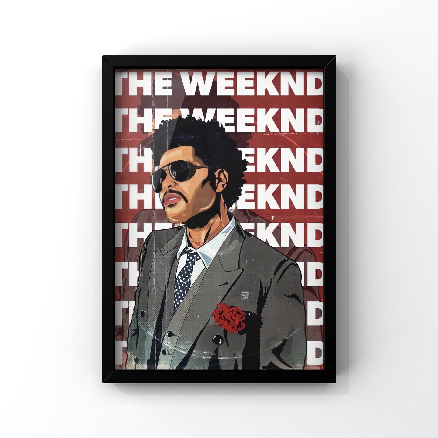 The coolest weeknd framed Poster