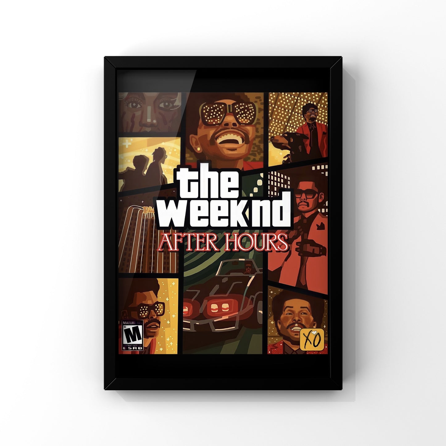 After hours The weeknd framed Poster