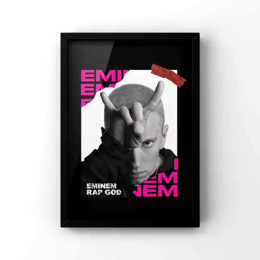 Eminem Rap framed Poster